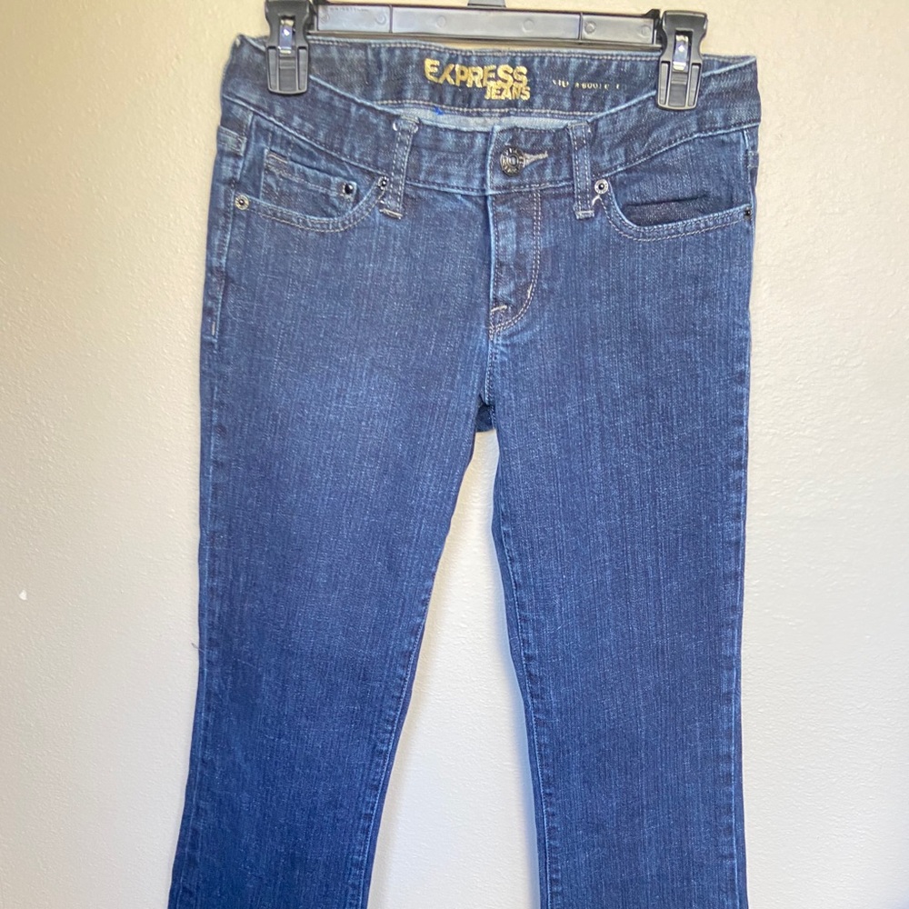 Express Stella Boot Cut Dark Denim …